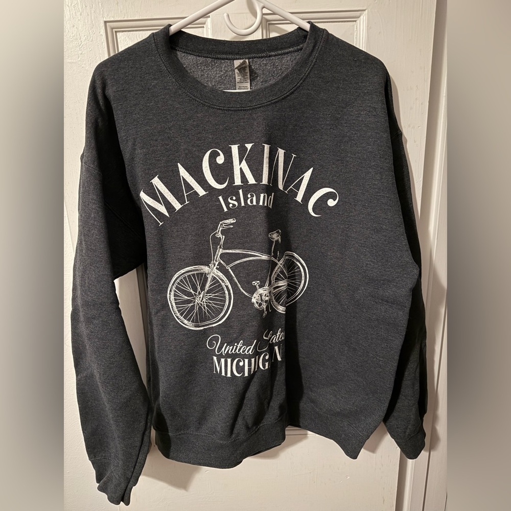 Gildan Dark Gray Mackinac Island Sweatshirt